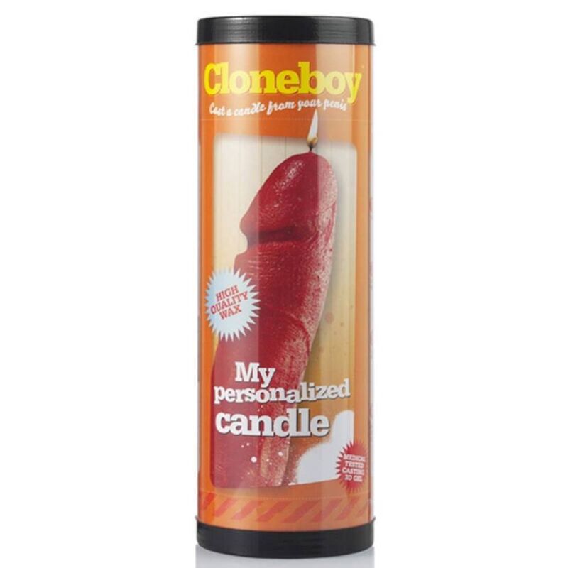 CLONEBOY Candle-Shaped Penis Cloner - Kit de Moldeo con Vela Roja