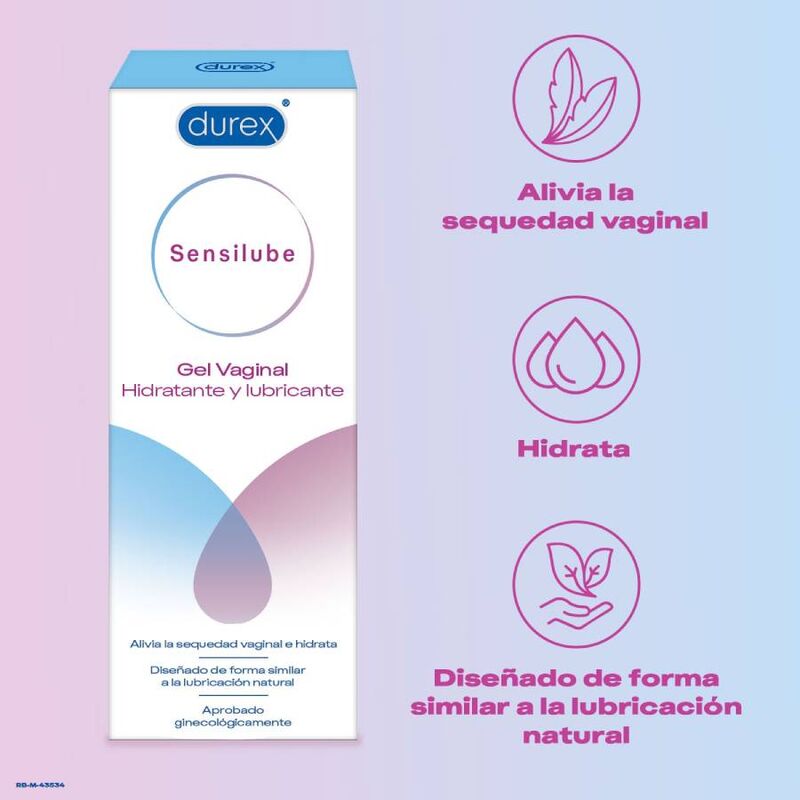 Durex Sensilube - Lubricante Vaginal Base Agua 40 ml