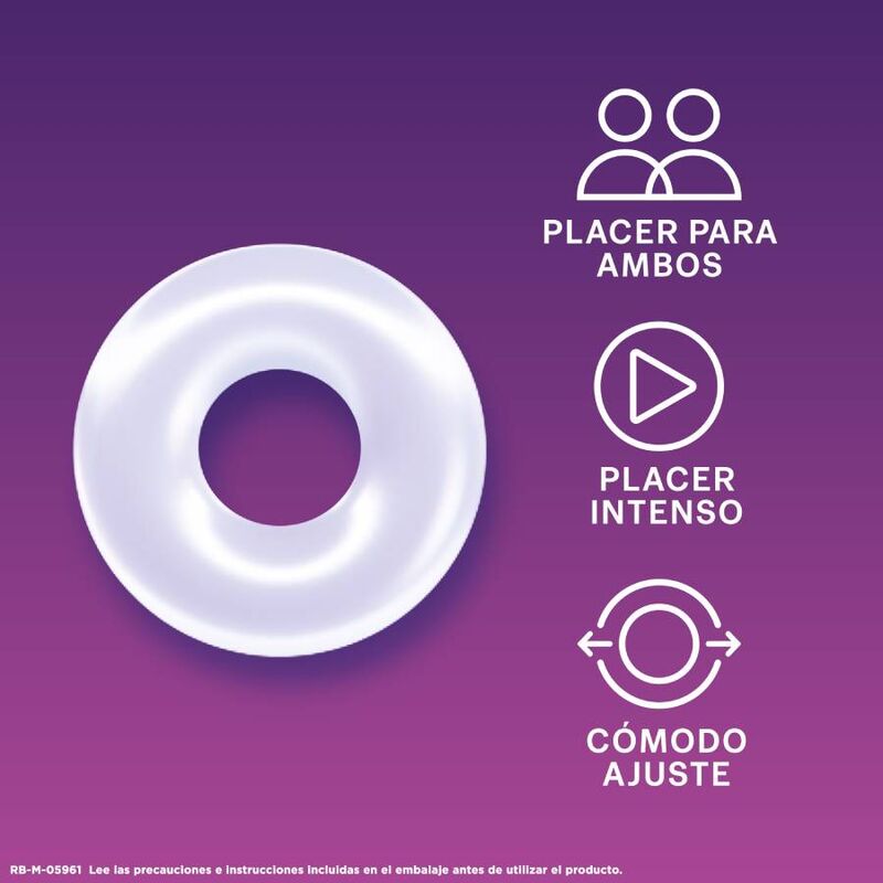 Durex Pleasure Penis Ring - Anillo de Placer para Mayor Firmeza