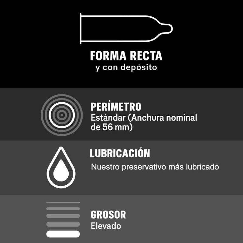 Durex Perfect Connection Silicona - 10 Preservativos Extra Lubricados Talla Grande