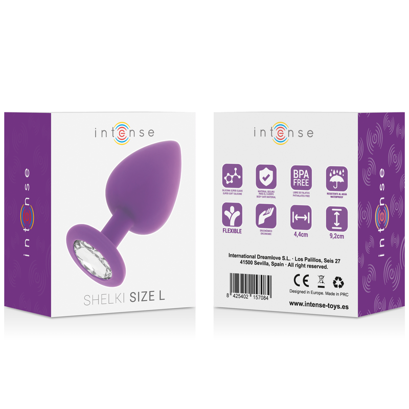 Intense Shelki L Plug Anal Lilac - Silicona Médica