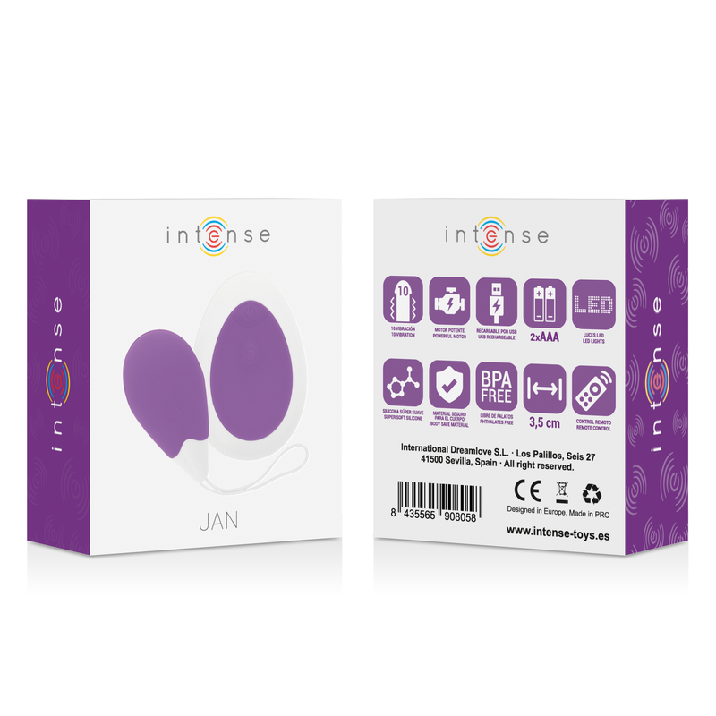 Intense Jan Lilac - Huevo Vibrador con Control Remoto