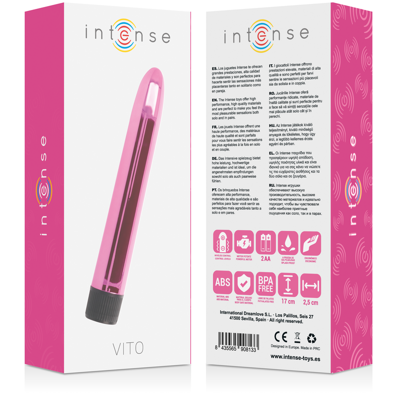 Intense Vito Vibrator Pink - Juguete Íntimo