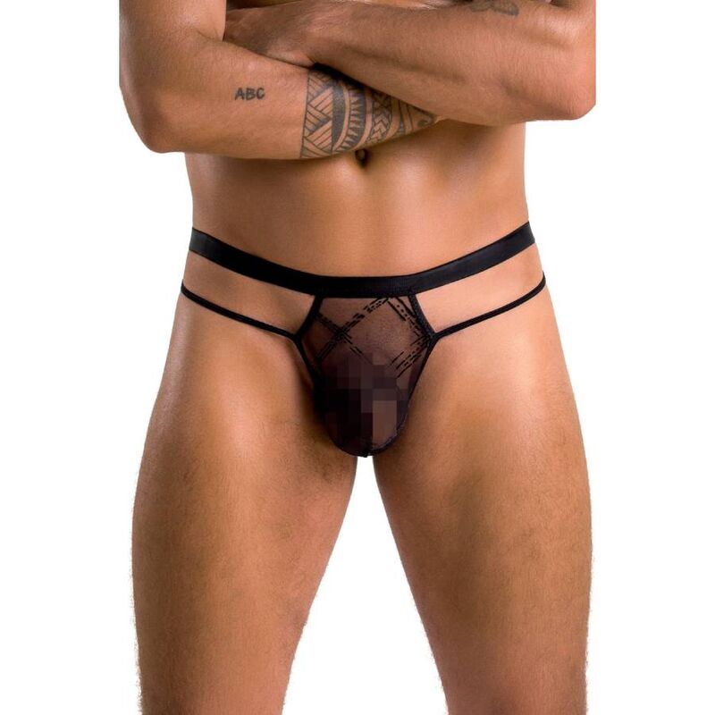 Passion Collin Thong Black S/M - Prenda Íntima Masculina