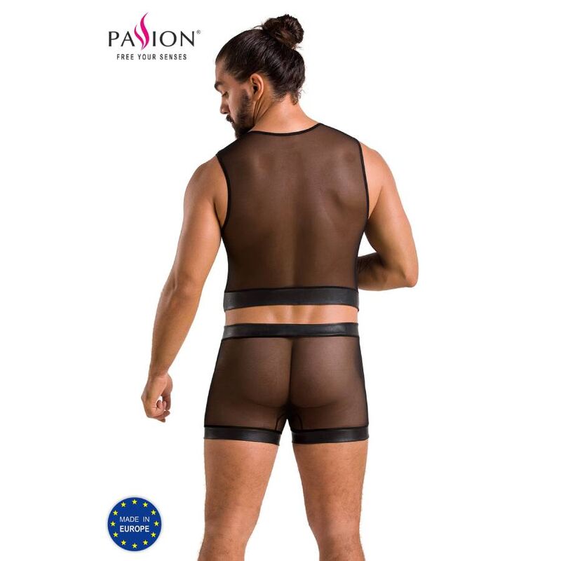 Passion Men 053 Set William Black - Lencería Masculina Talla S/M