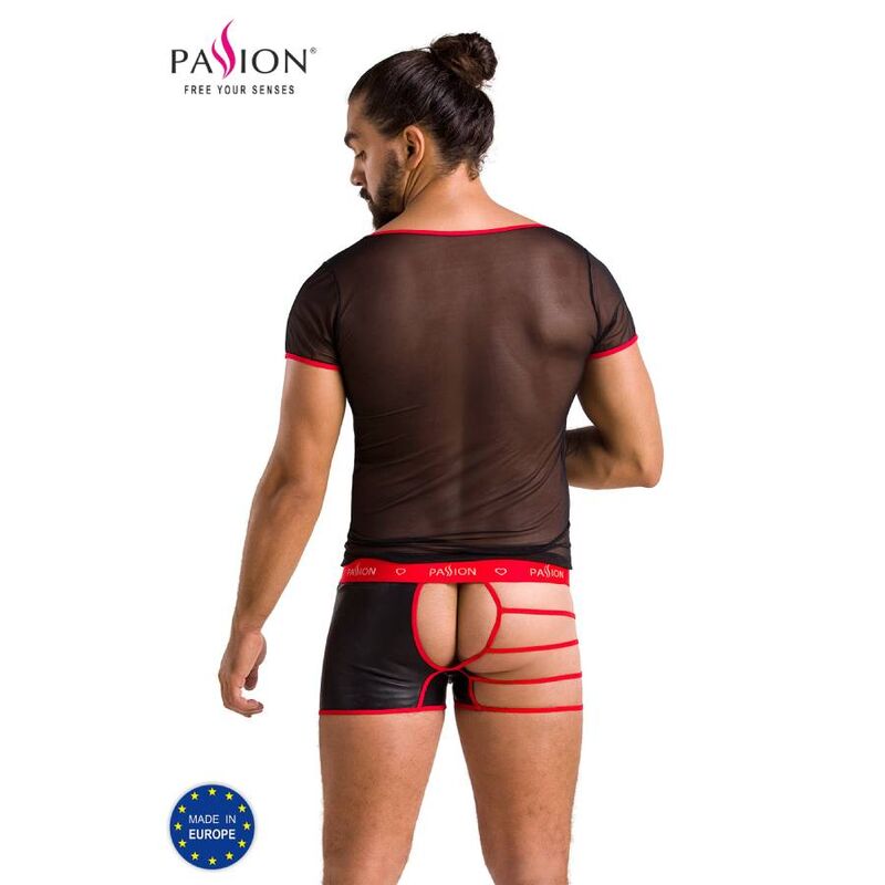 Passion 055 Set Mark Black - Lencería Masculina Talla S/M