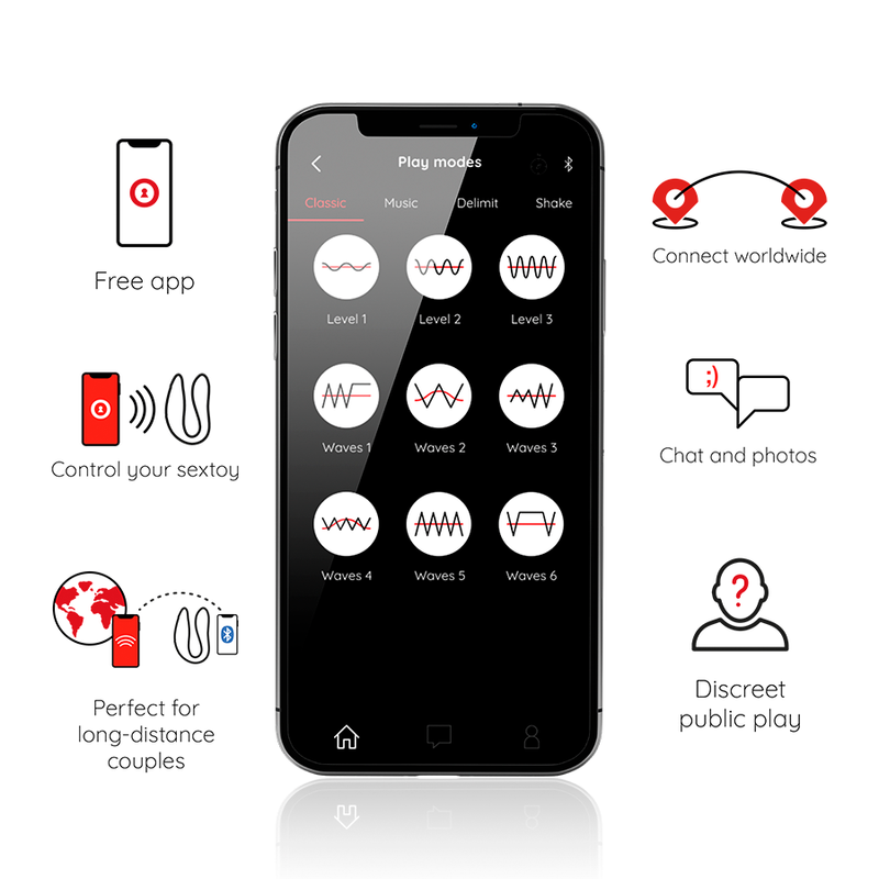 Oninder Lisboa Black - Estimulador Punto G y Clítoris con App Gratuita