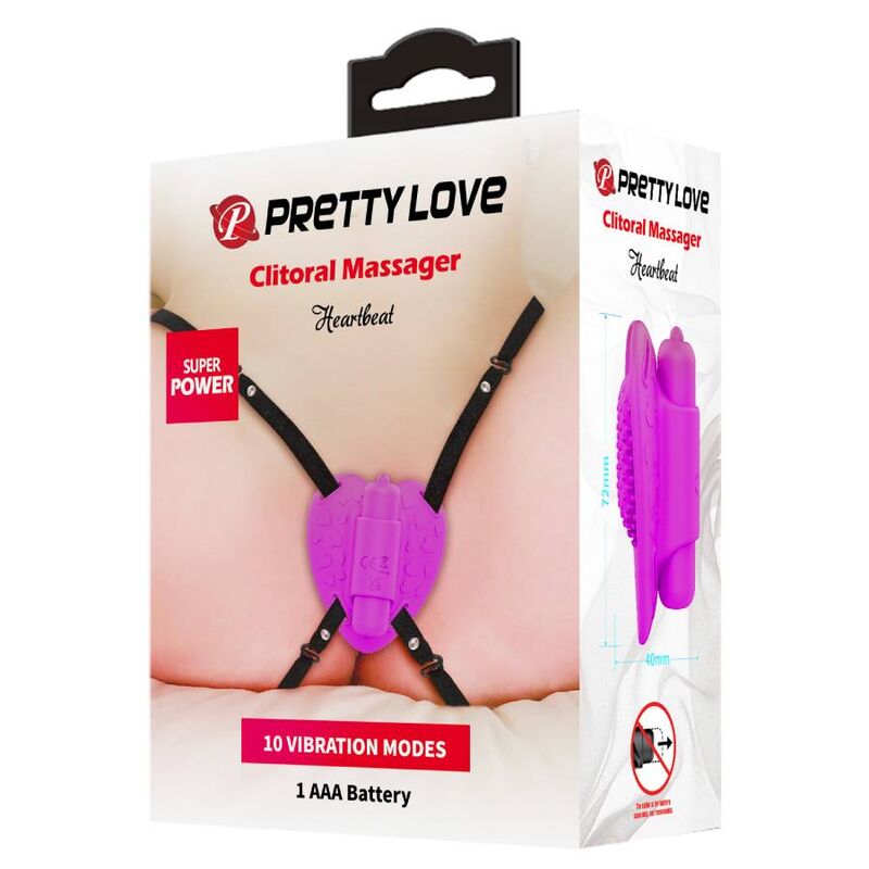 Pretty Love Heartbeat Clitoris Massager - 10 Modos de Vibración