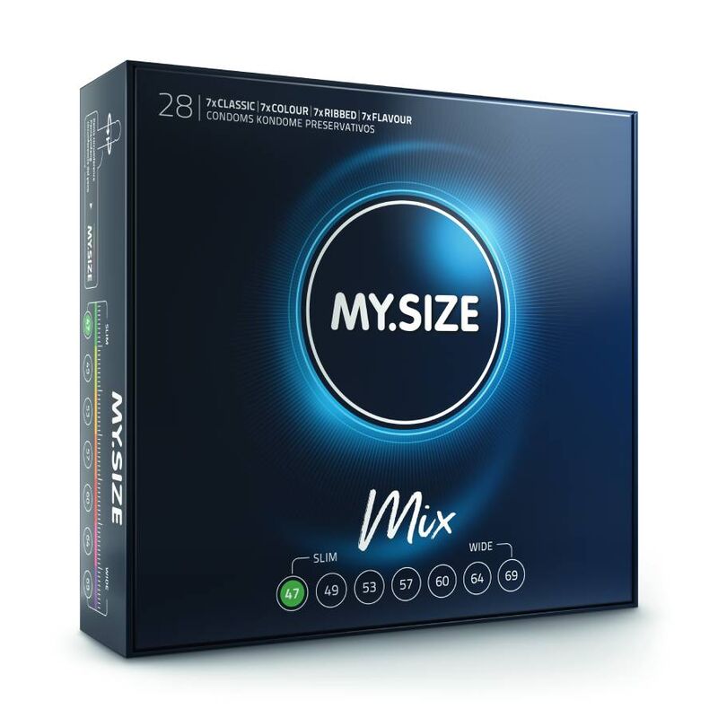 My Size Mix Condoms 47 mm - Pack 28 Unidades