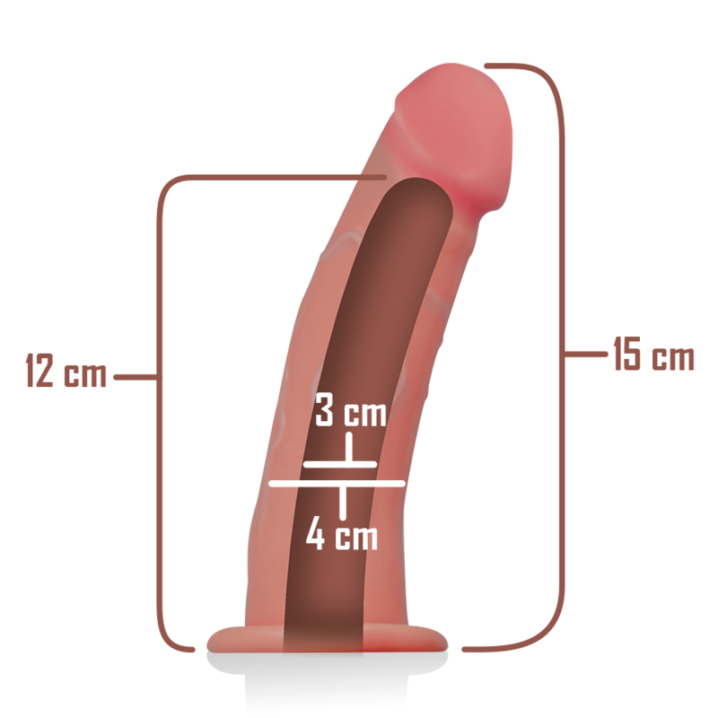 Intense Hollow Harness with Dildo 16 x 3 cm
