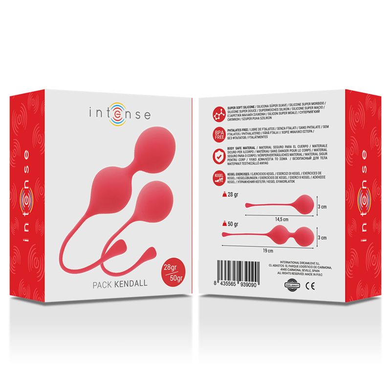 Intense Kegel Balls Pack Kendall Red - Set de Bolas de Kegel