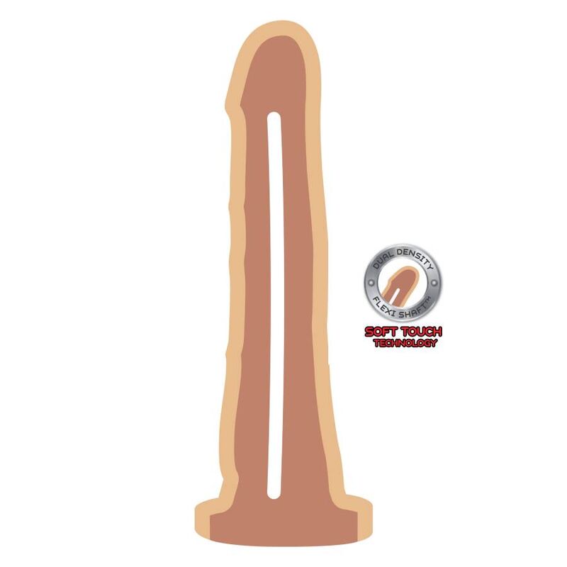 Get Real Dual Density Dong 19 cm - Diseño Ergonómico