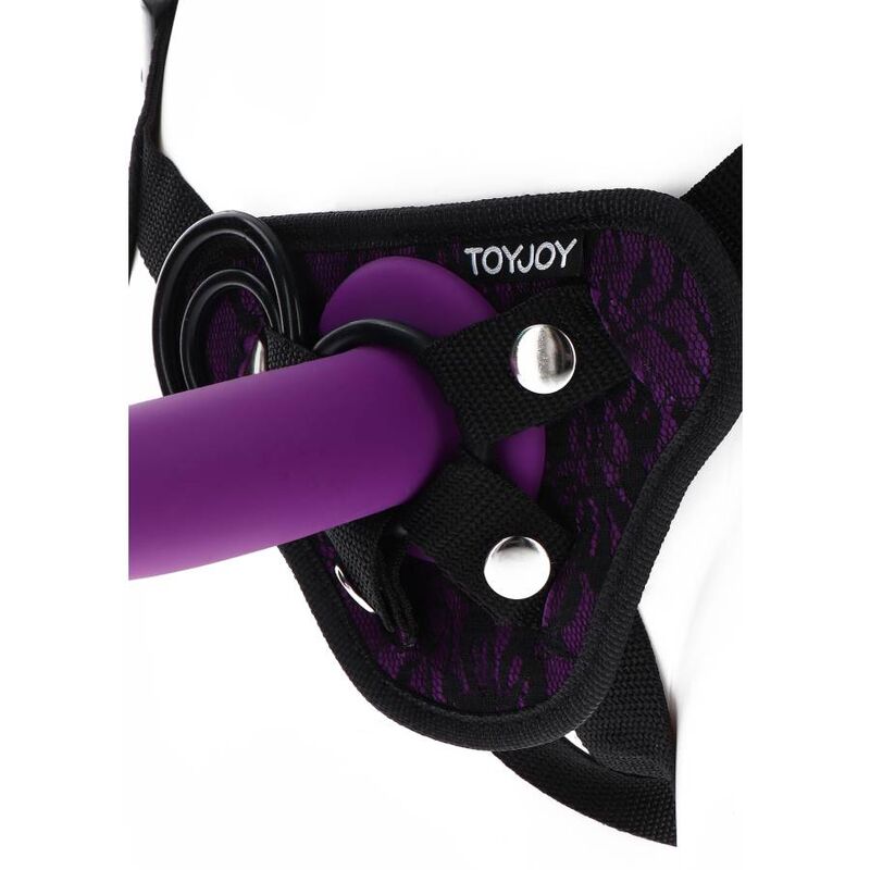 Get Real Strap-On Lace Harness Purple