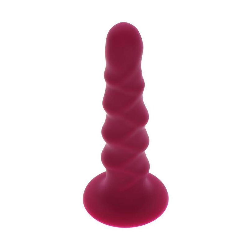 Get Real Ribbed Dong 12 cm Rojo