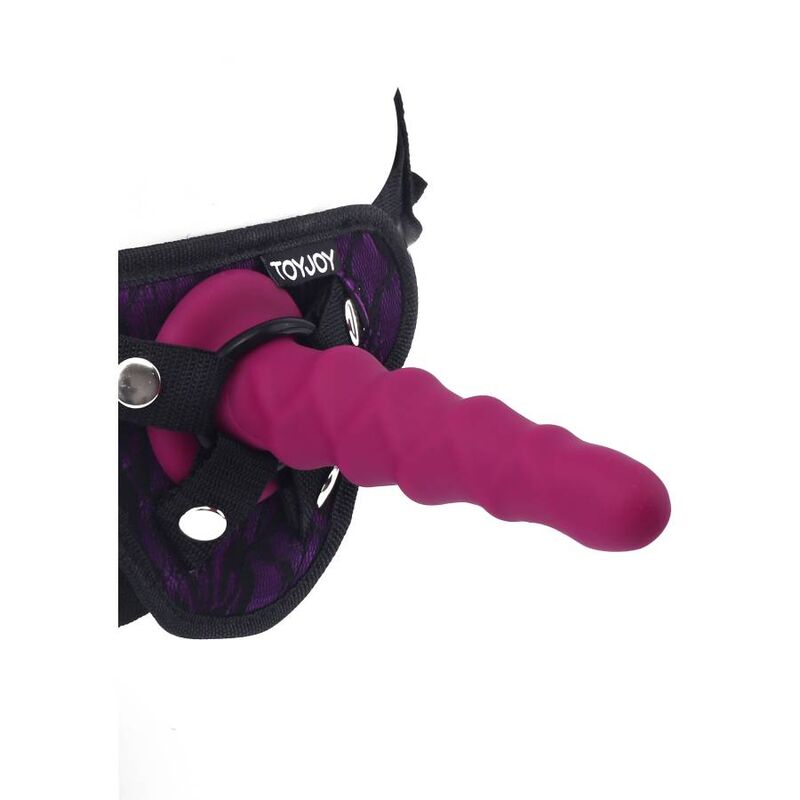 Get Real Ribbed Dong 12 cm Rojo