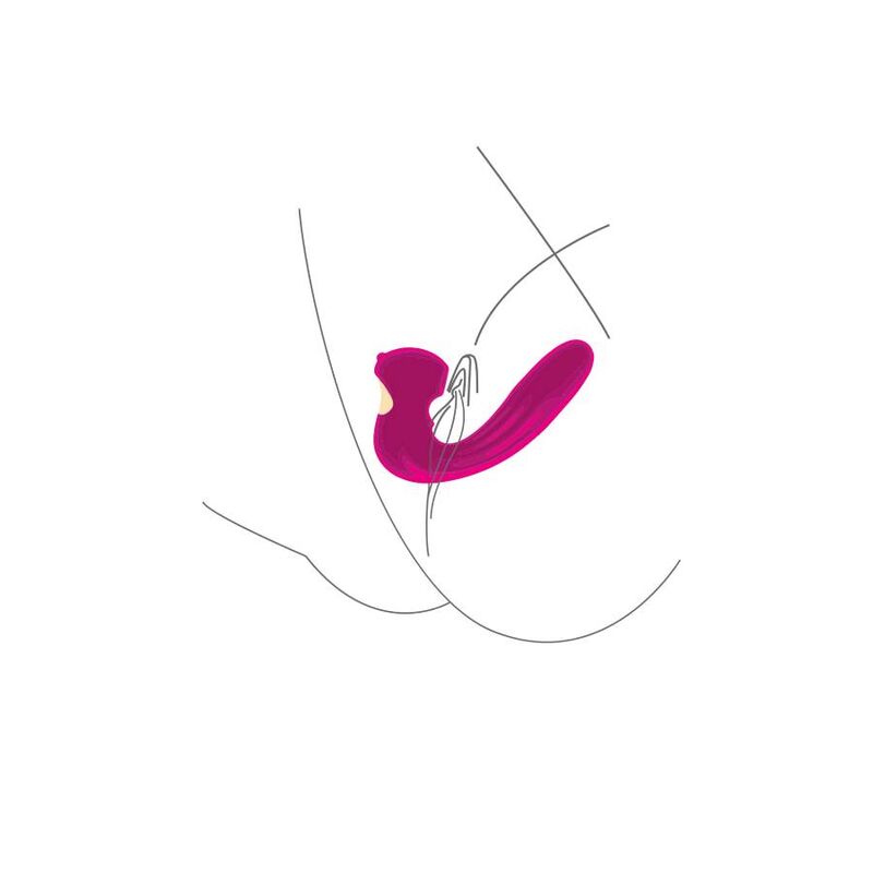 XOCOON Celestial Love Vibe Stimulator Fucsia - Estimulador Dual para Parejas