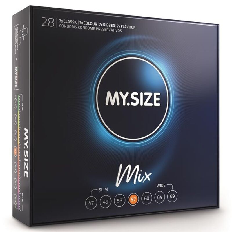 My Size Mix Preservativos 57 mm - Pack 28 Unidades