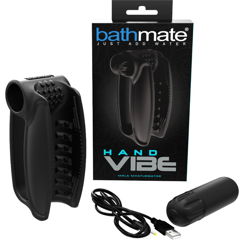 Bathmate Hand Vibe - Masturbador Automático con 10 Patrones de Vibración