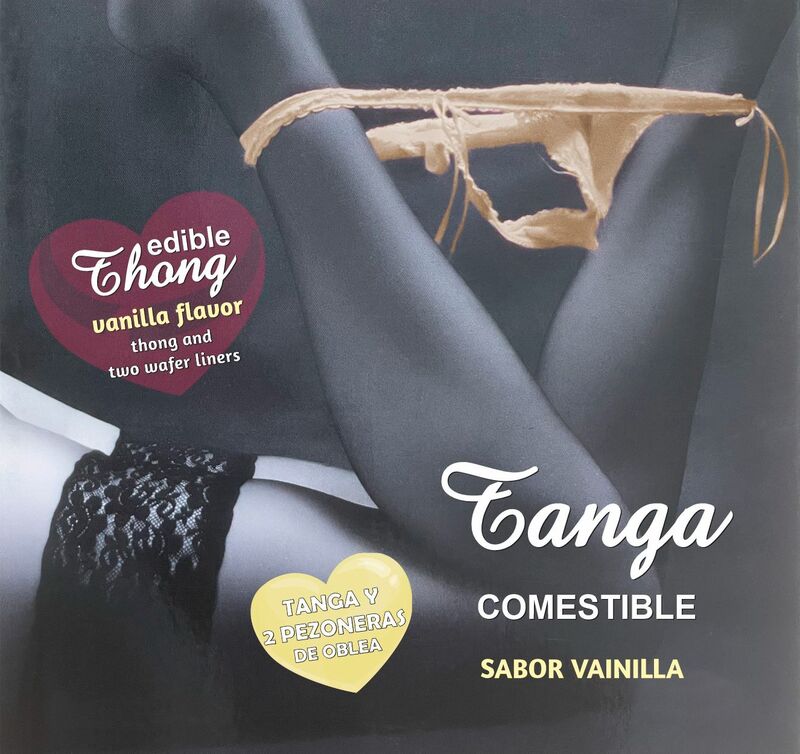 Tanga de Oblea y 2 Pezoneras Sabor Vainilla - Lencería Comestible