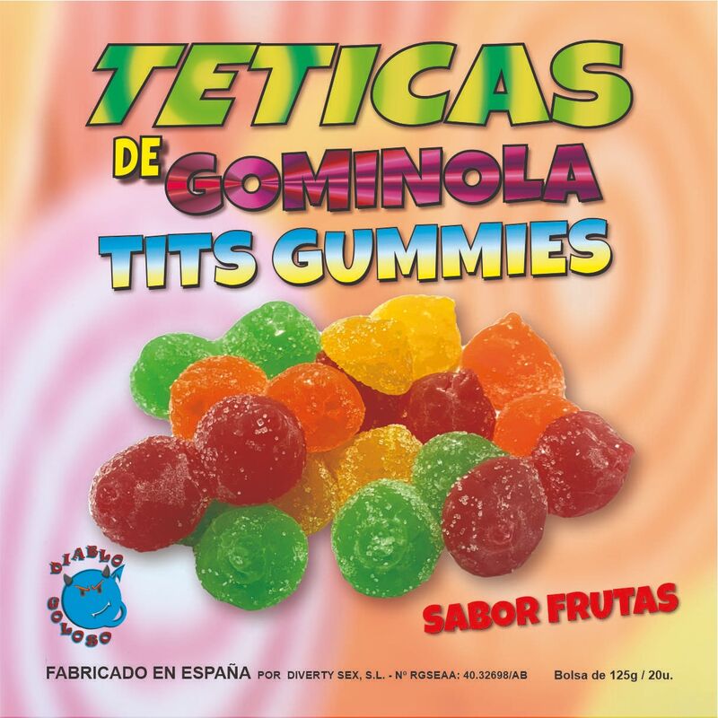 Diablo Goloso Assorted Sugar Gummy Teats - Caramelos de Goma Surtidos 150g