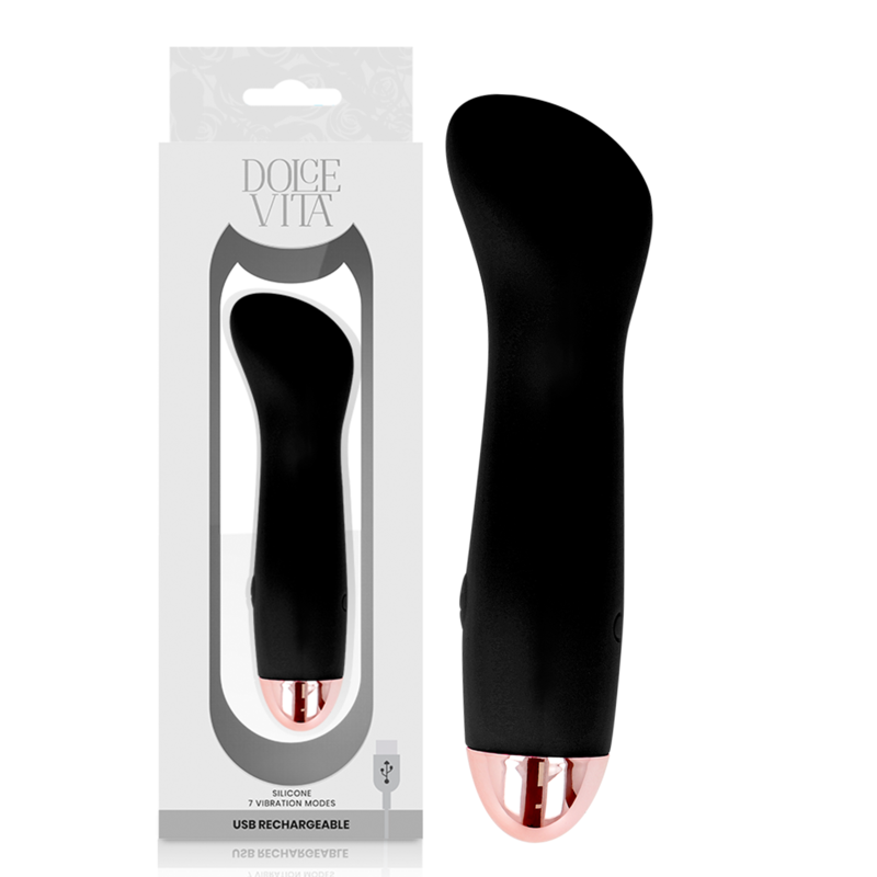 Dolce Vita Vibrador Recargable One Negro 10 Velocidades