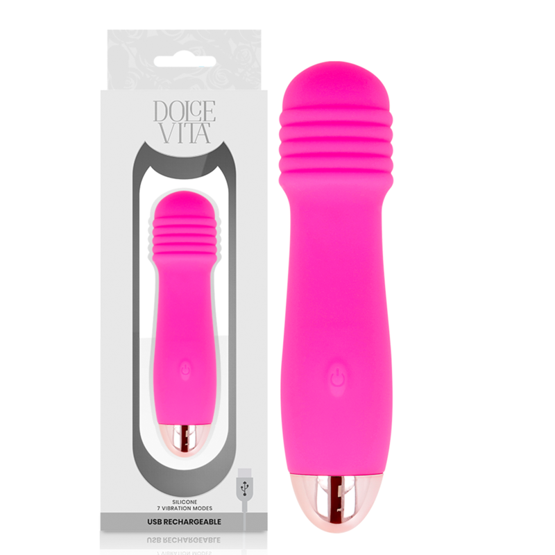 Dolce Vita Vibrador Recargable Three Pink - 7 Velocidades