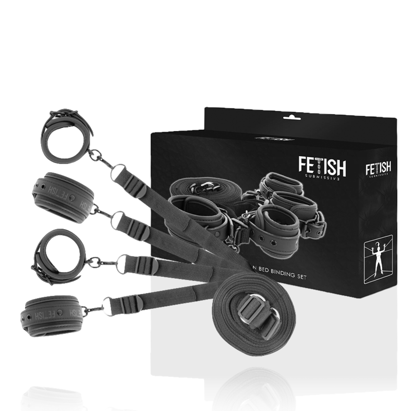 Set de Esposas y Ataduras con Forro Neopreno - Fetish Submissive