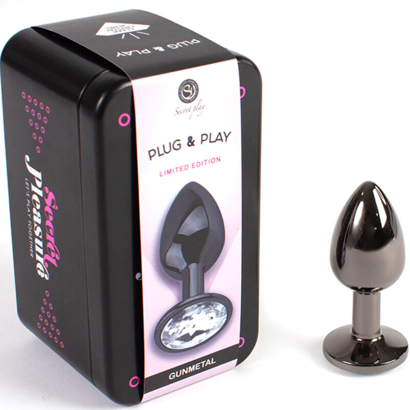 Secret Play Gunmetal Plug Anal Pequeño 7 cm