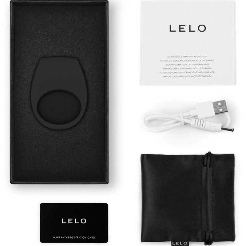 LELO TOR 3 Black - Anillo Vibrador de Diseño Premium