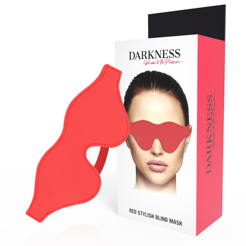 Darkness Red Mask - Antifaz de PVC para Experiencias Íntimas