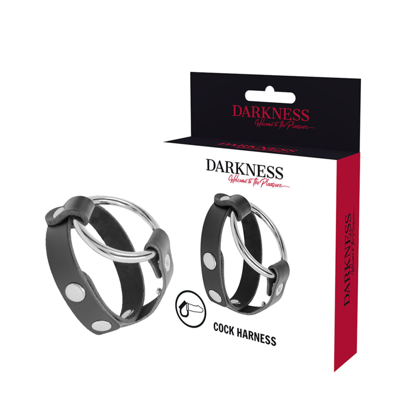 Darkness Cock and Testicle Ring - Anillo BDSM