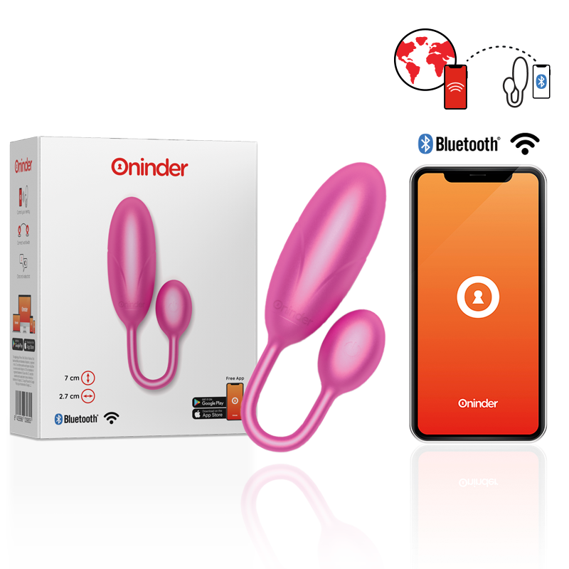 Oninder Denver Vibrating Egg Pink - Huevo Vibrador con App