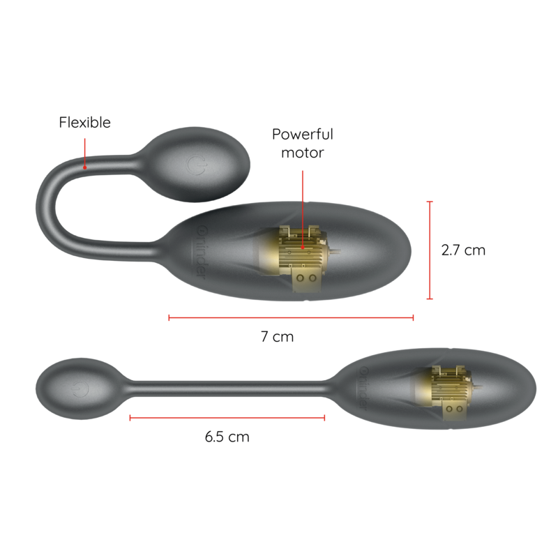 Oninder Denver Vibrating Egg Black - Huevo Vibrador con Control por App