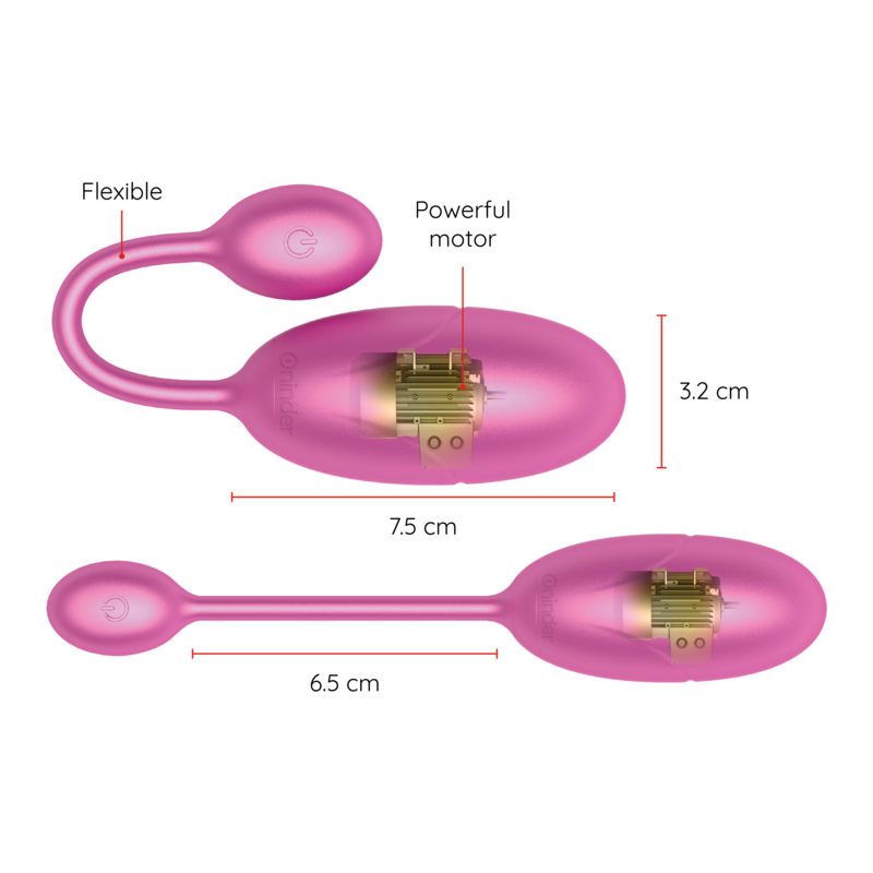 Oninder Tokyo Vibrating Egg Pink - Huevo Vibrador con App