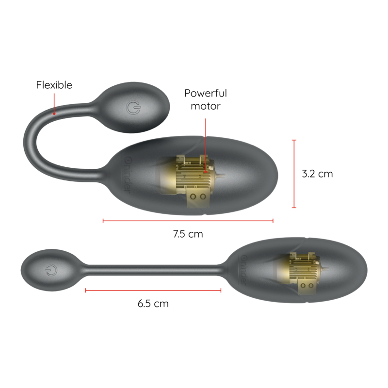 Oninder Tokyo Vibrating Egg Black - Control por App