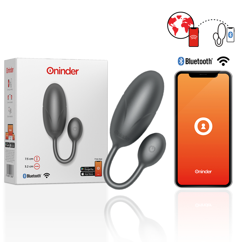 Oninder Tokyo Vibrating Egg Black - Control por App