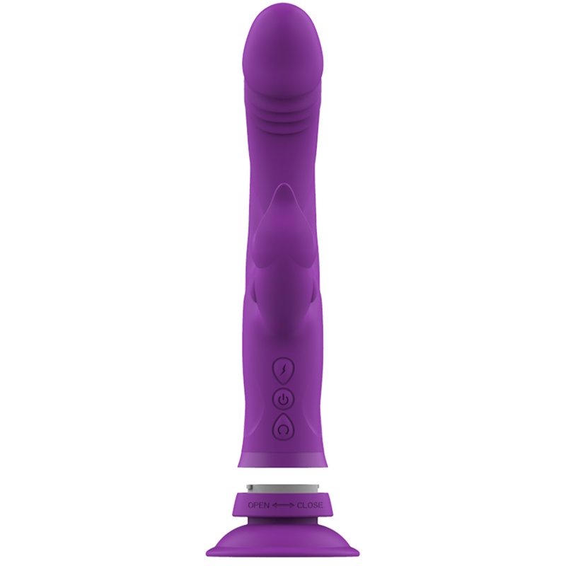 Intense Casanova Rabbit Vibrador de Silicona Triple Motor Púrpura