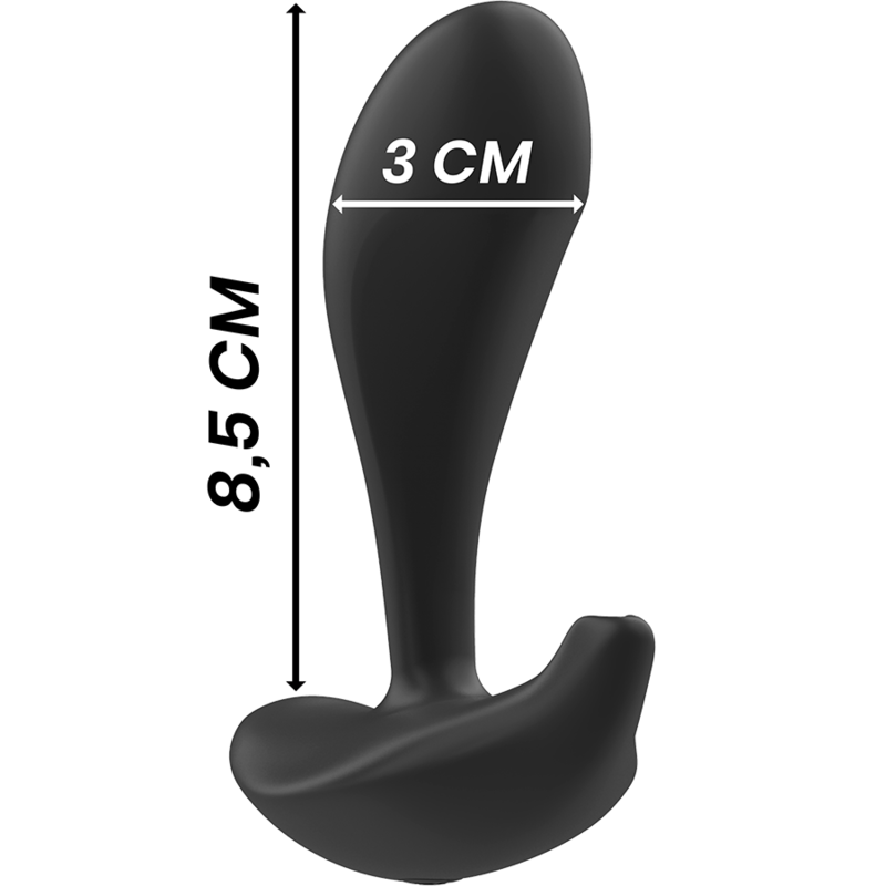 BLACK&SILVER Dwayne - Plug Anal Vibrant con Mando a Distancia