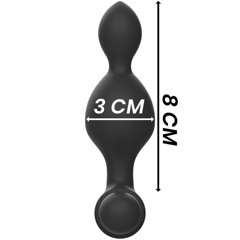 BLACK&SILVER Tucker Small - Plug Anal Silicona Control Remoto 10 Modos