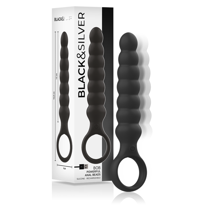 BLACK&SILVER Bob Powerful Silicone Anal Dilator