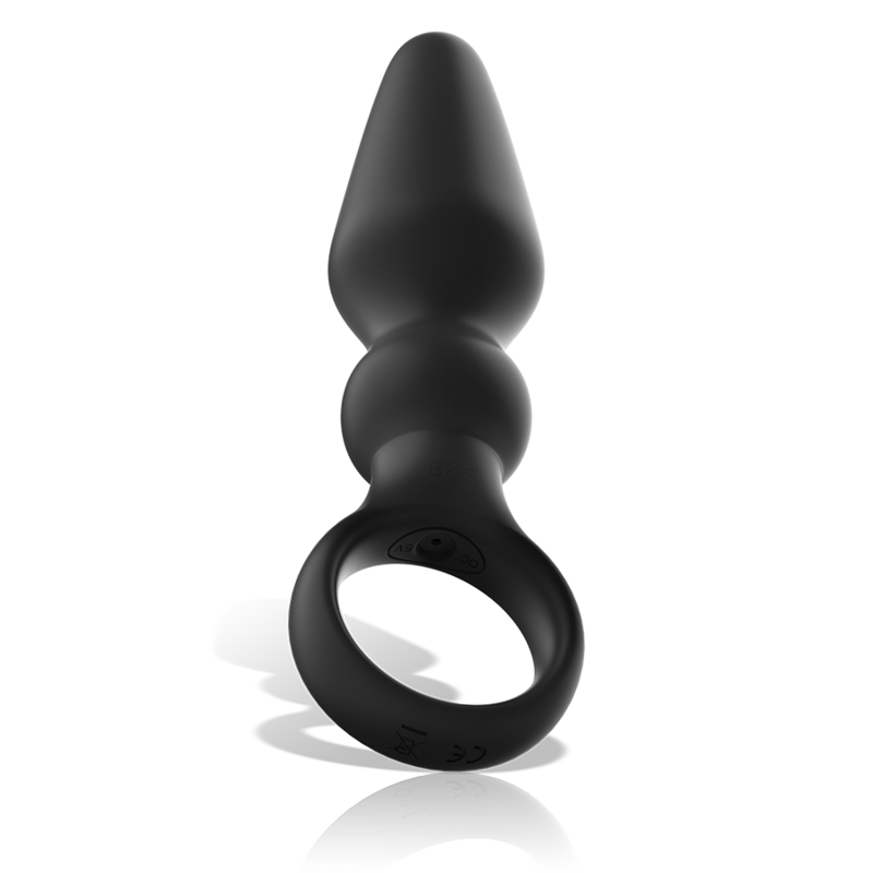 BLACK&SILVER OZZY - Plug Anal Vibrador Silicona Médica Premium