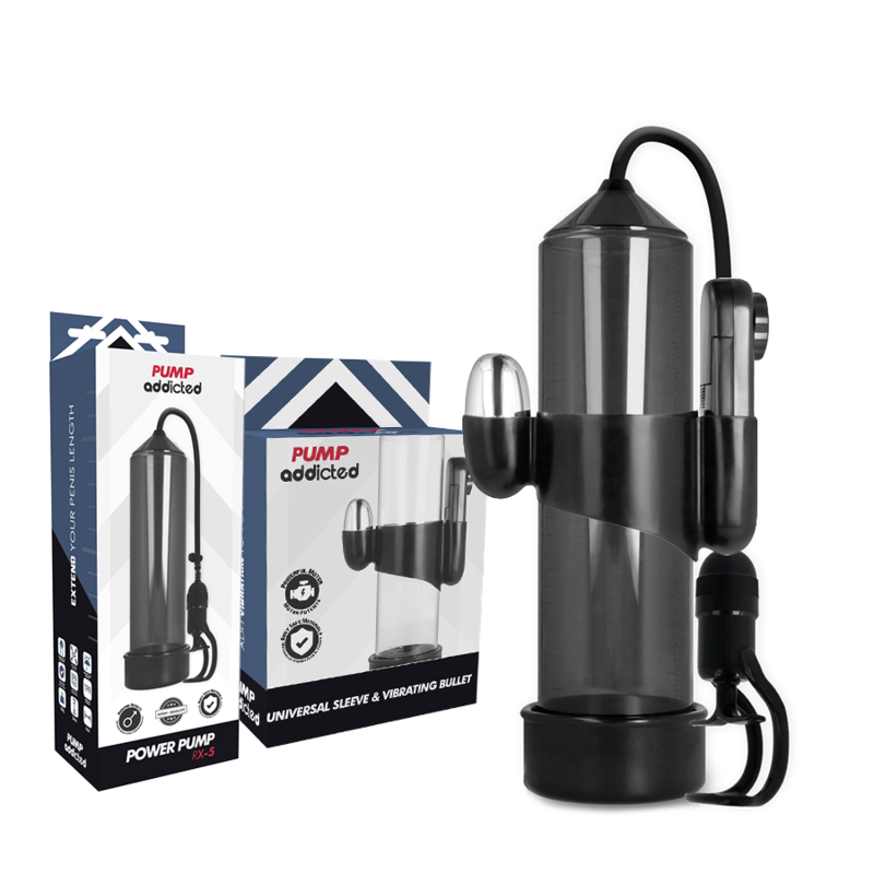 Pump Addicted RX5 Black Vibrator