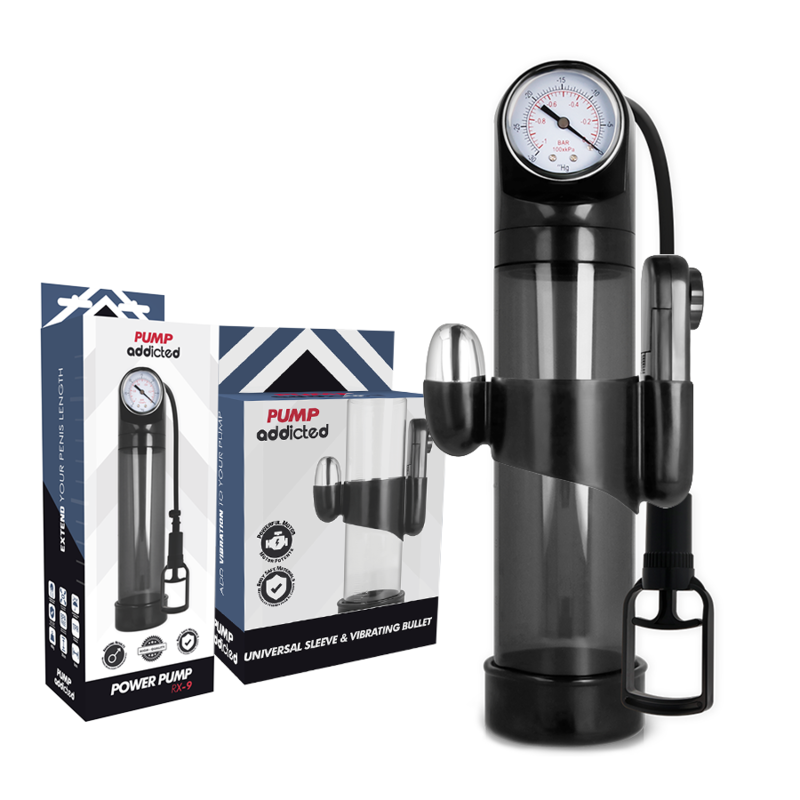 PUMP ADDICTED RX9 Black Vibrator