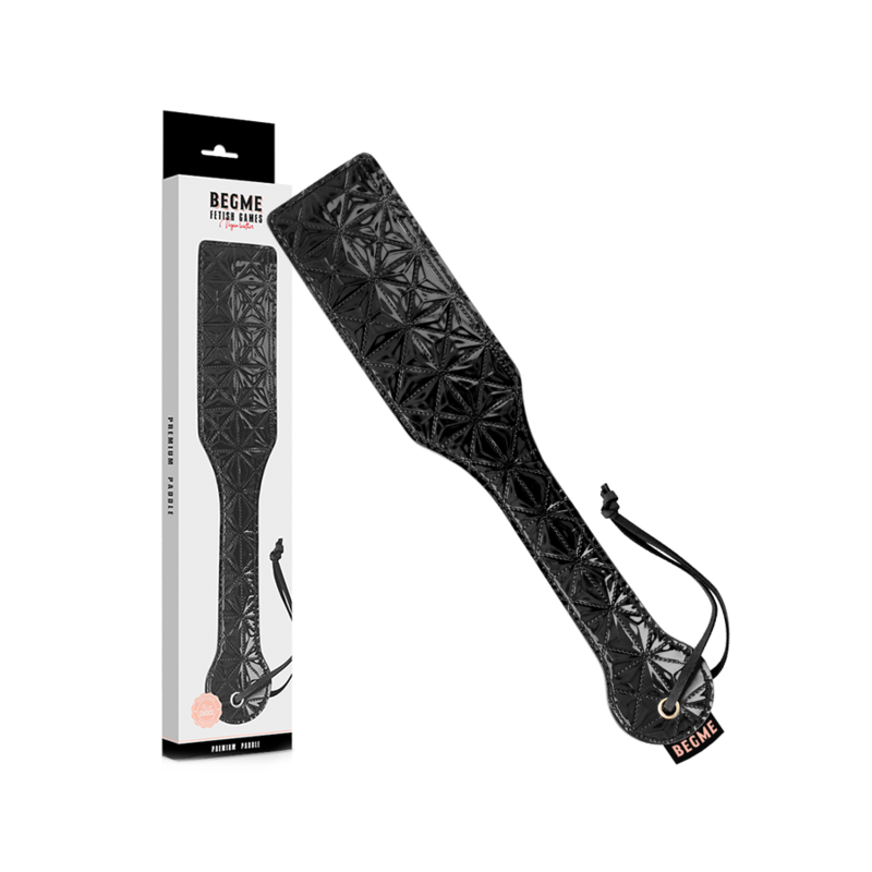 BEGME Black Edition Vegan Leather Paddle - Accesorio BDSM