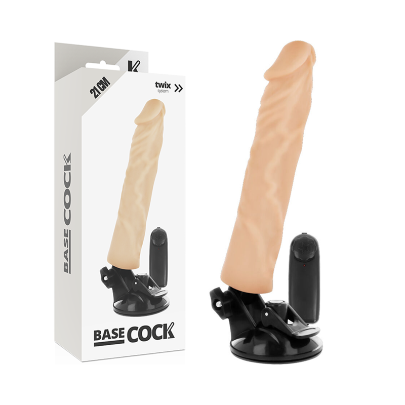 Basecock Vibrador Realista con Control Remoto 21 cm