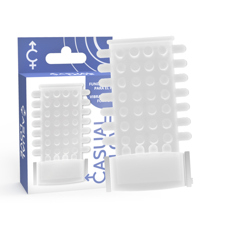 Casual Love Ring Vibrating Sleeve Transparent - Accesorio Estimulador