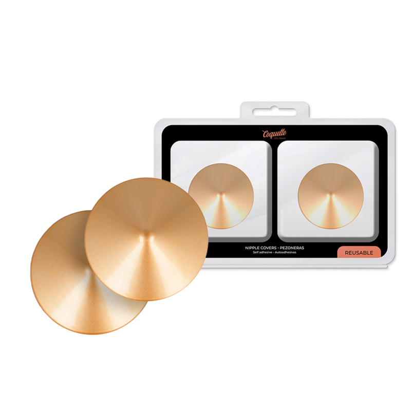 Coquette Chic Desire - Cubre Pezones Círculos Dorados