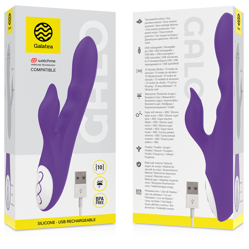 Galatea Galo Purple Vibrator con Control Remoto WatchMe