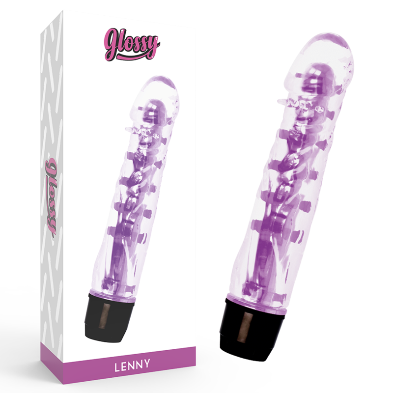 Glossy Lenny Vibrator Purple - Vibrador de Diseño