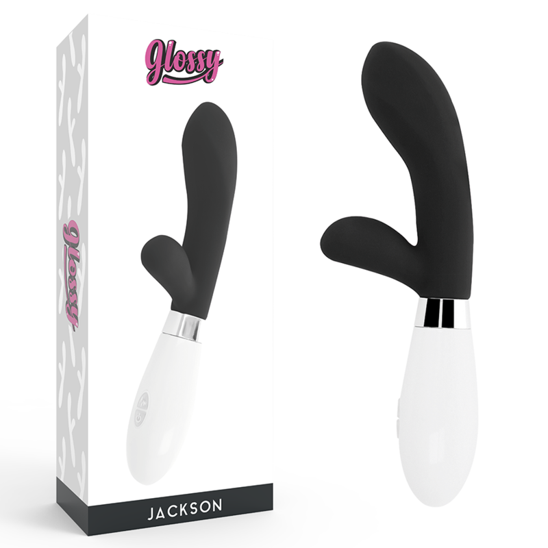 Glossy Jackson Rabbit Black - Juguete Íntimo